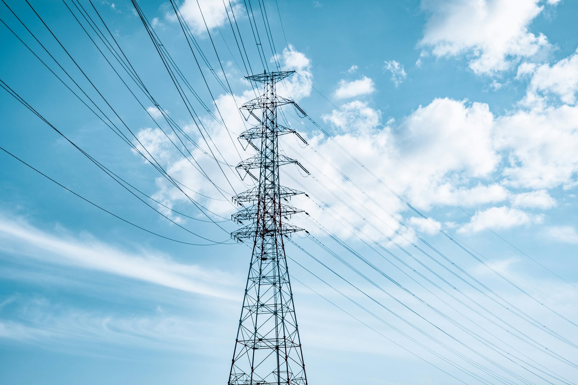 Polytronix energy and utilities image, showing an electric panel with cables.
