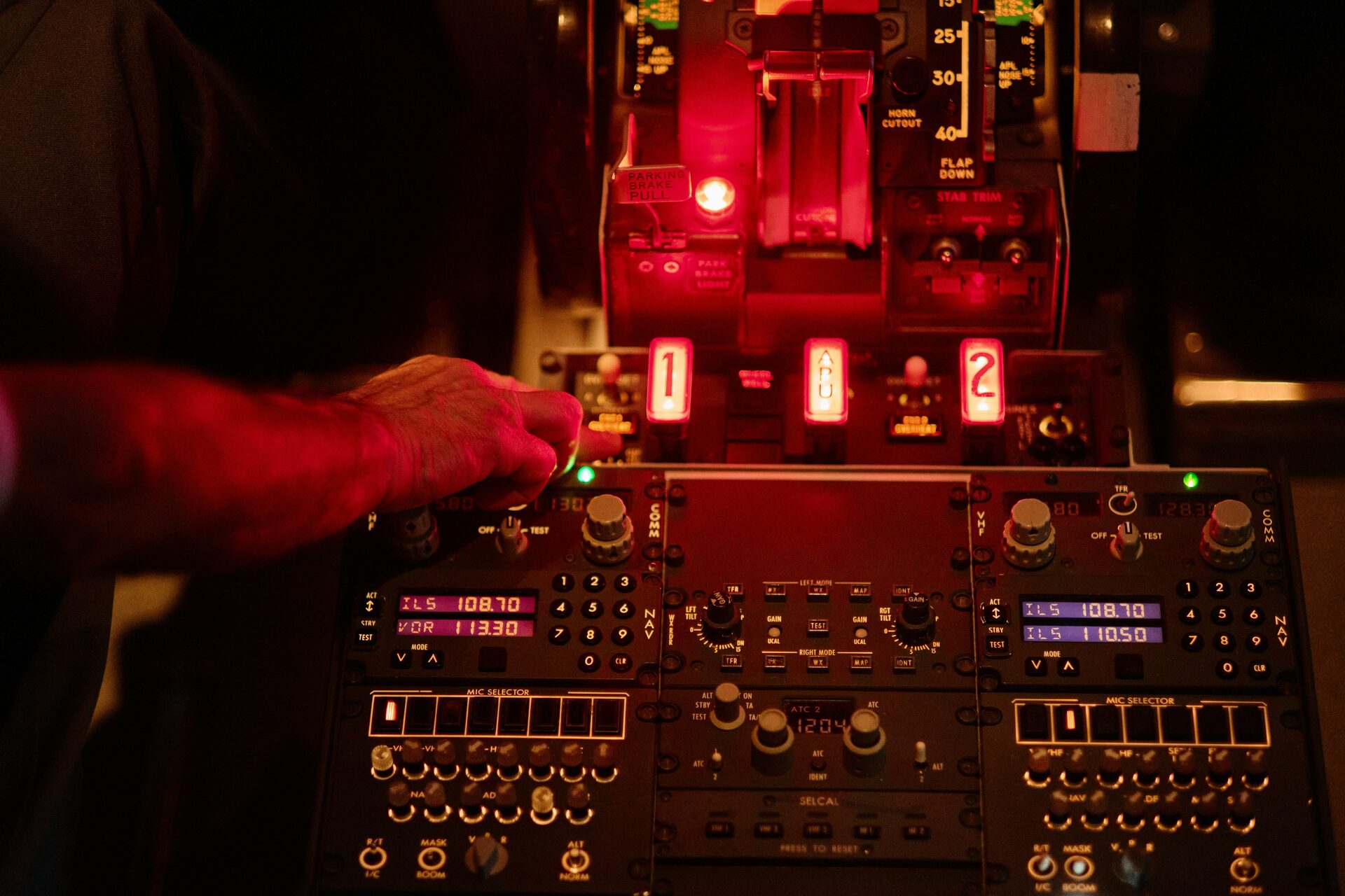 Polytronix instrument panels image, showing backlit control panel.