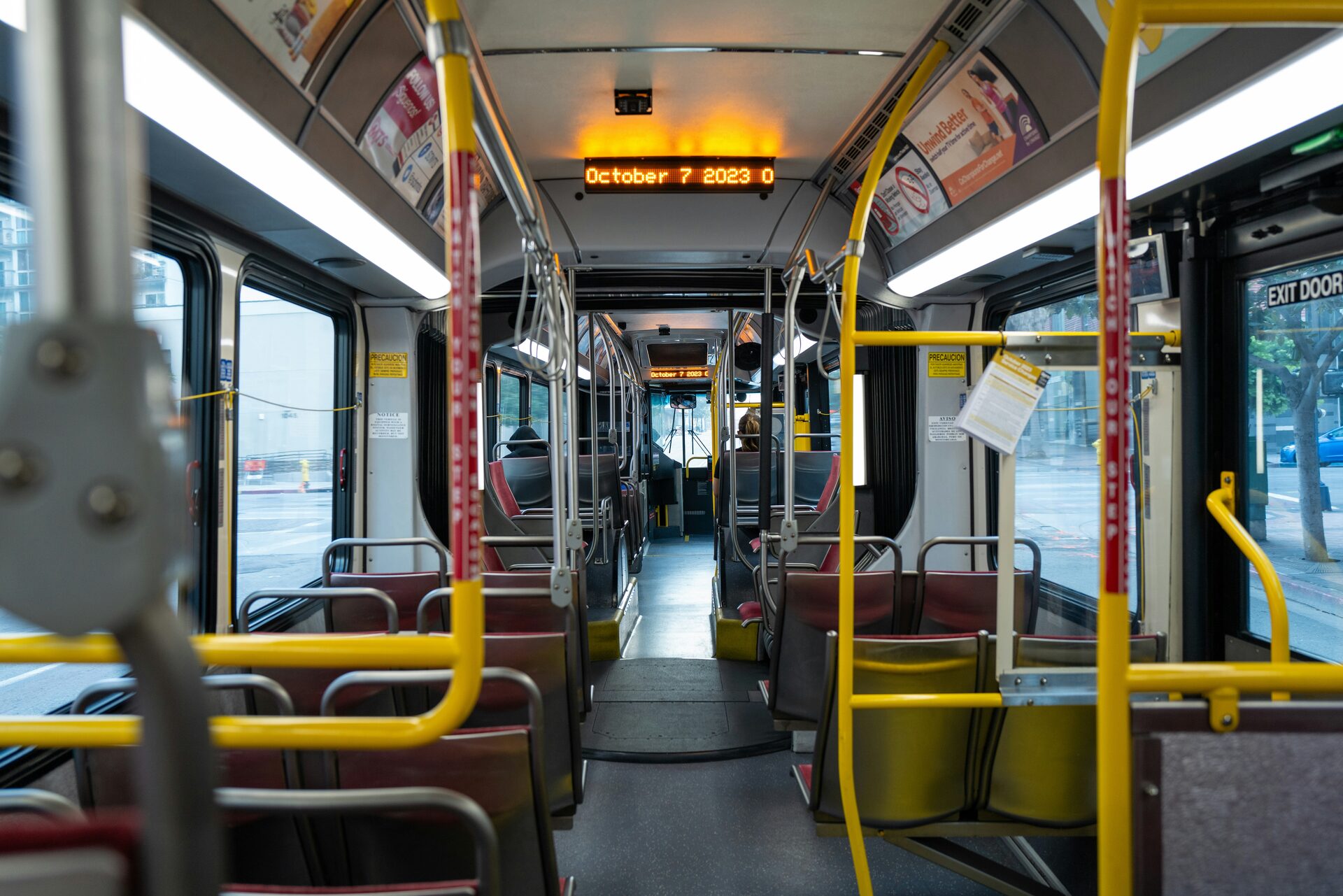 Polytronix transportation and automotive image, showing a fleet of buses.